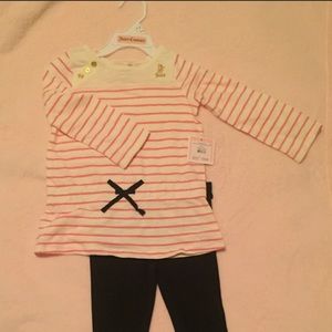 Juicy Couture Girls 2pc Tunic Leggings Set(12-18M)